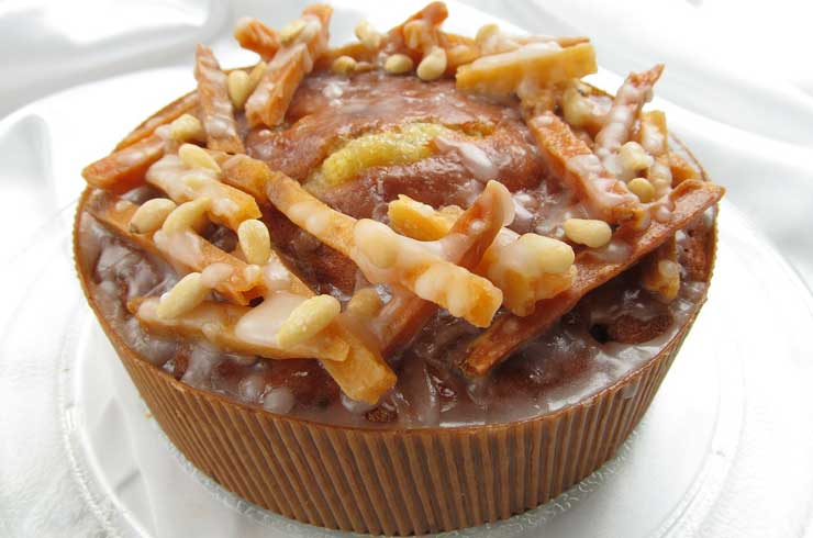 Glazed cake served seasonally