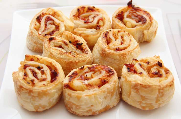 Fresh savory rolls ready for enjoyment.
